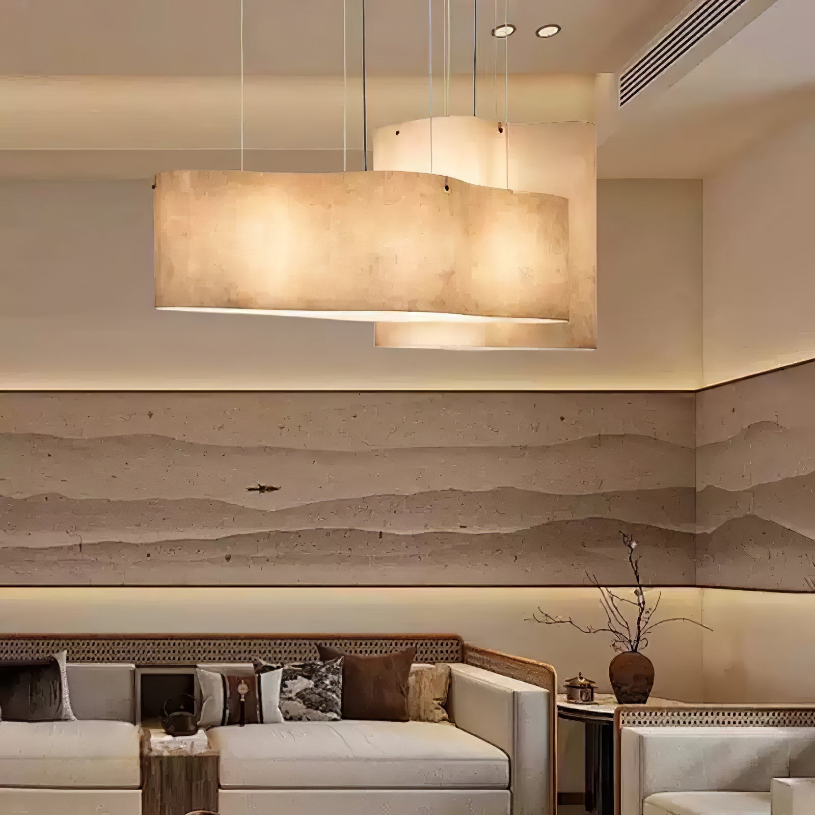 Aurora Pendant Lamp Cloud Shape Modern - Lamp Outdoor