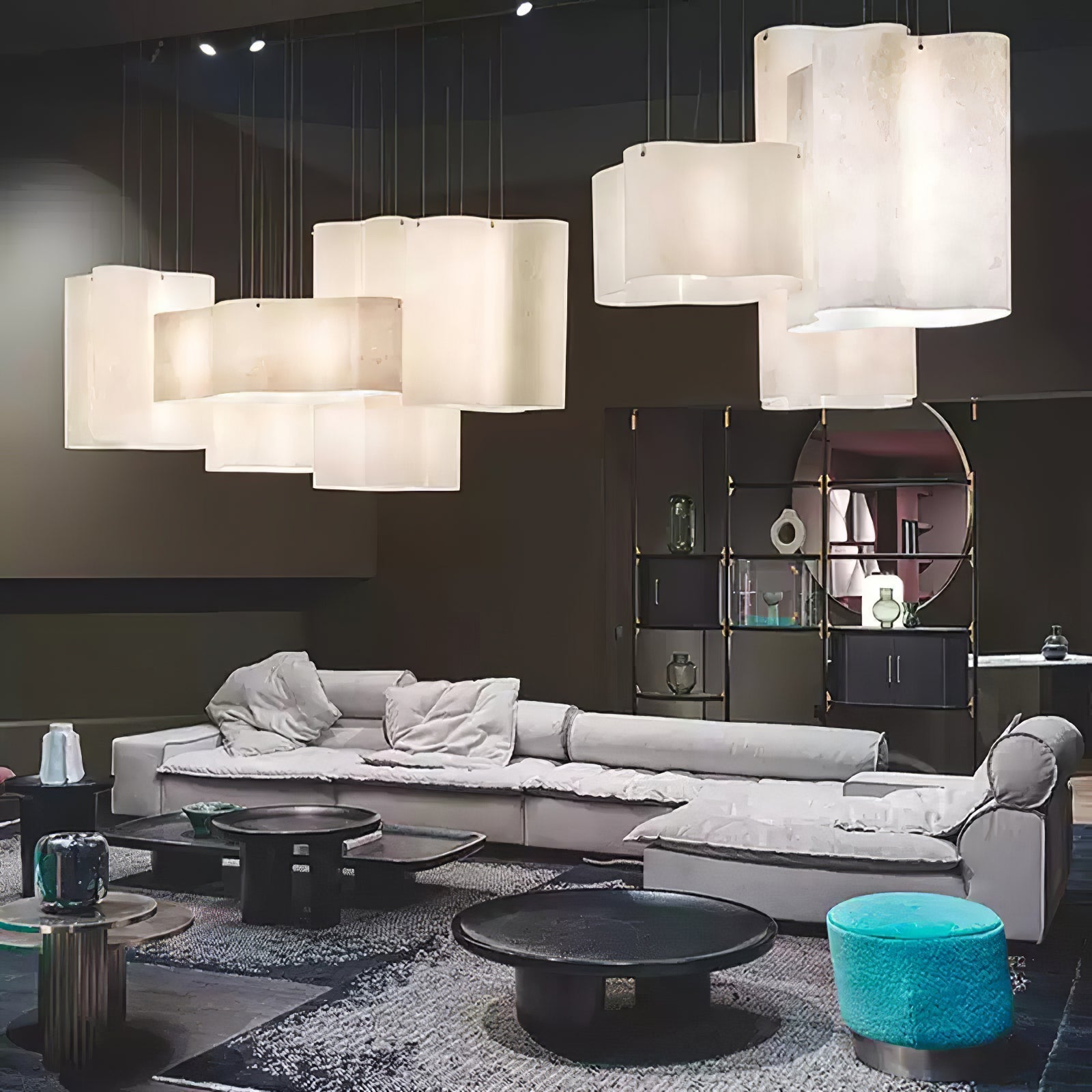 Aurora Pendant Lamp Cloud Shape Modern - Lamp Outdoor