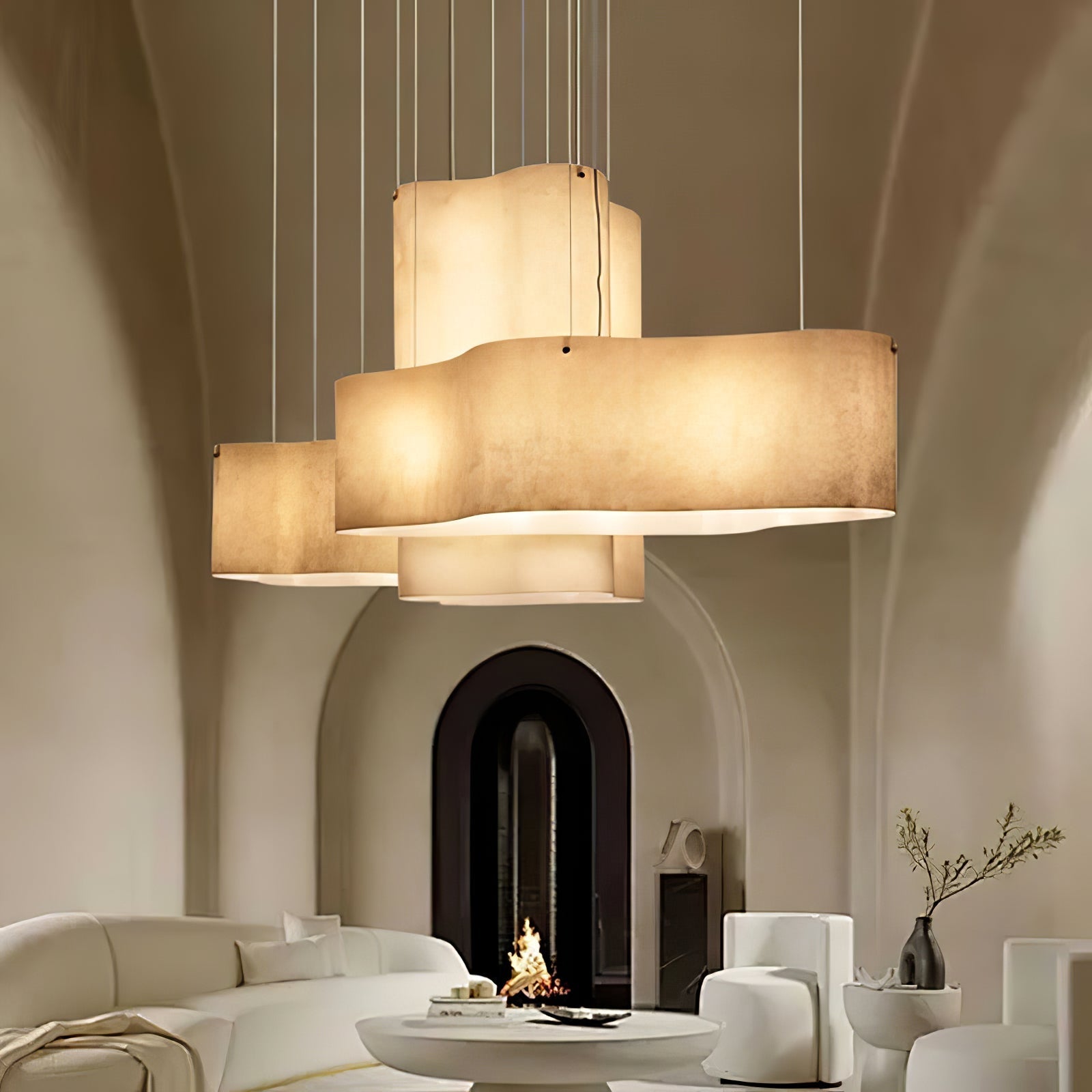 Aurora Pendant Lamp Cloud Shape Modern - Lamp Outdoor