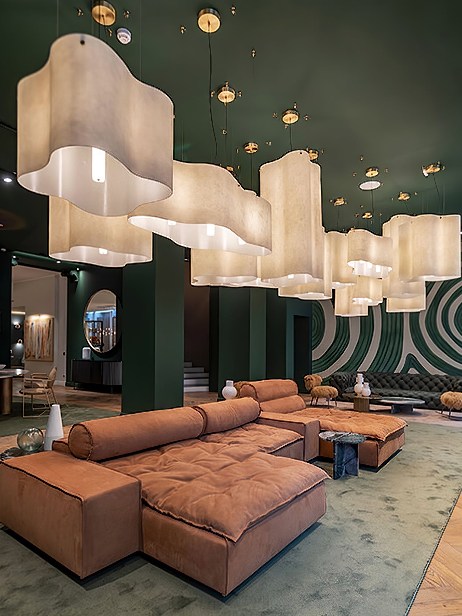 Aurora Pendant Lamp Cloud Shape Modern - Lamp Outdoor