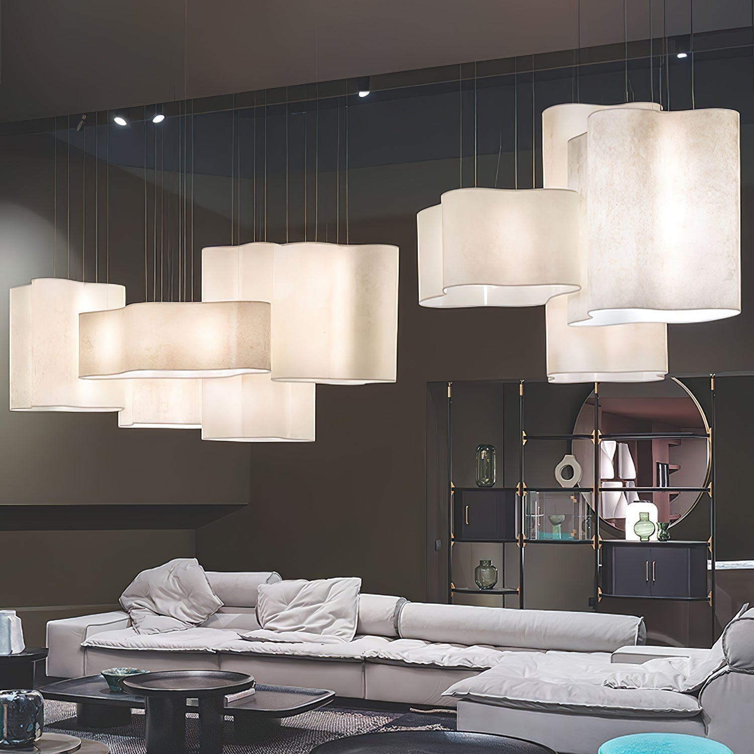 Aurora Pendant Lamp Cloud Shape Modern - Lamp Outdoor
