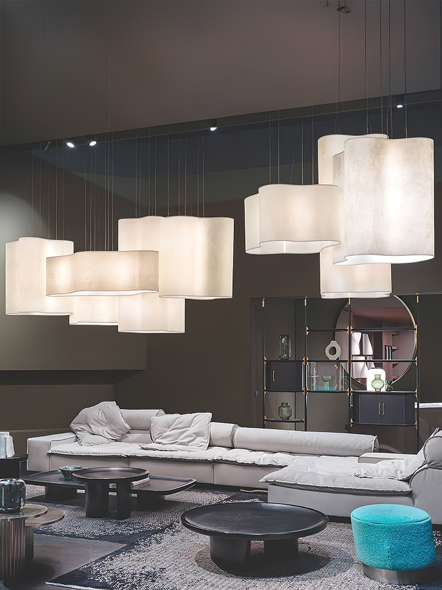 Aurora Pendant Lamp Cloud Shape Modern - Lamp Outdoor