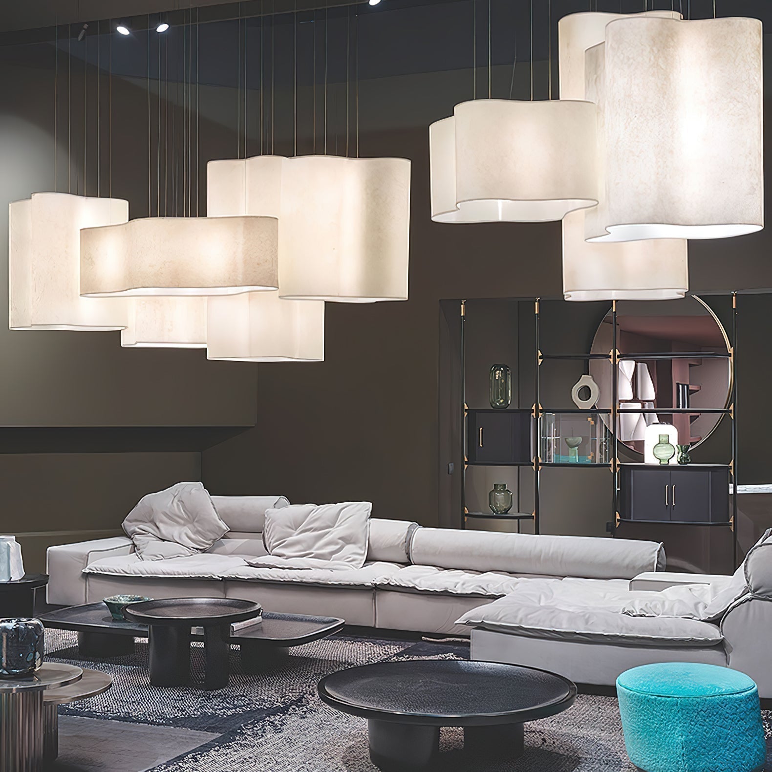 Aurora Pendant Lamp Cloud Shape Modern - Lamp Outdoor