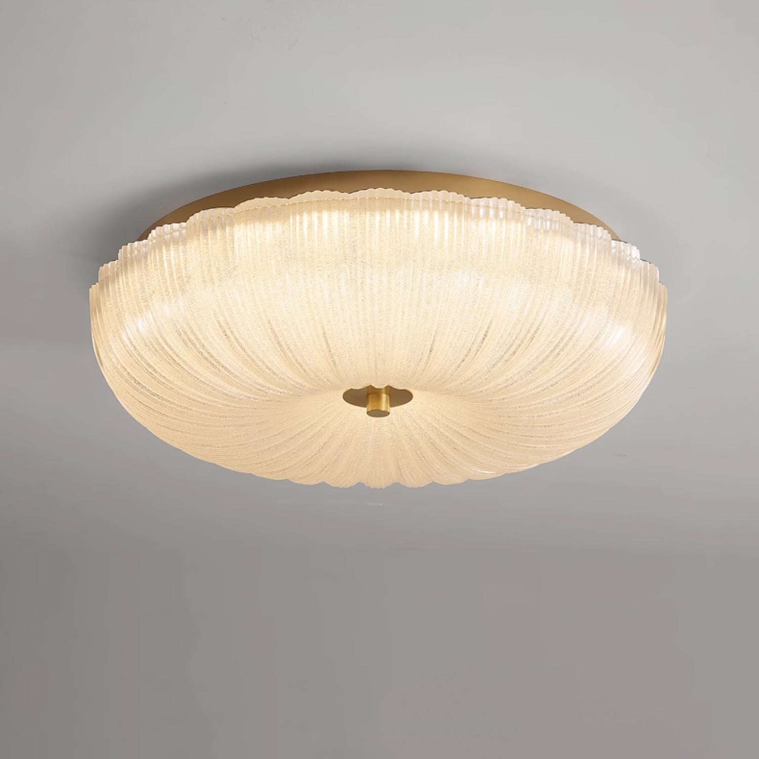 Halo Ceiling Light Ripple Glass - Lamp Outdoor