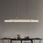 Inari Modern Linear Metal Pendant Light,Black/Gold - Lamp Outdoor