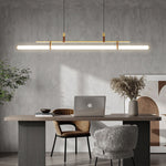Inari Modern Linear Metal Pendant Light,Black/Gold - Lamp Outdoor