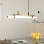 Inari Modern Linear Metal Pendant Light,Black/Gold - Lamp Outdoor