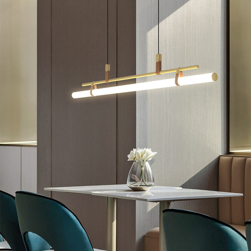 Inari Modern Linear Metal Pendant Light,Black/Gold - Lamp Outdoor