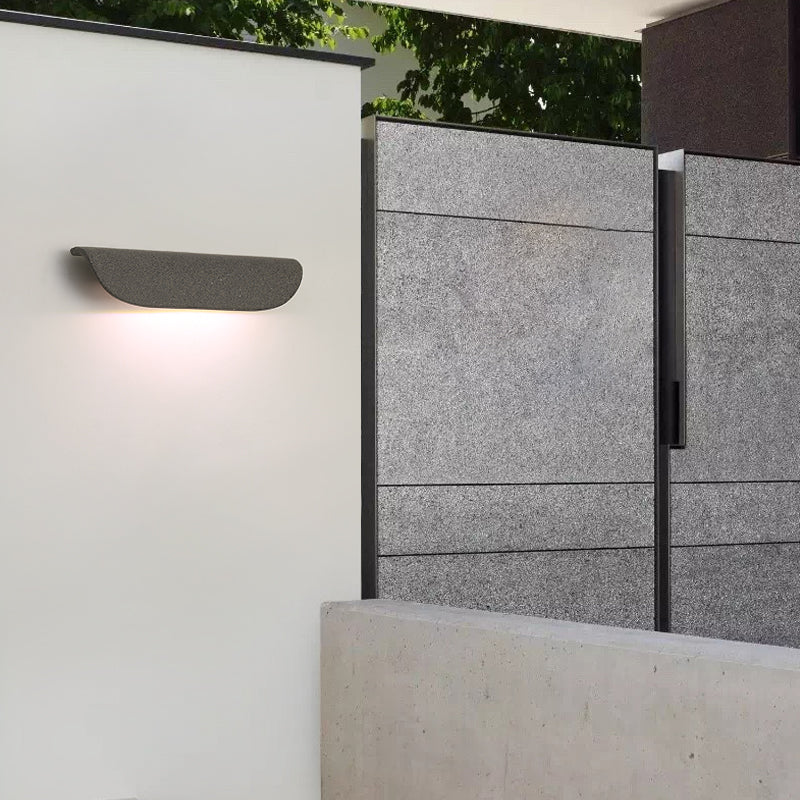 Ray Modern Curved Waterproof LED Outdoor Wall Lamp Metal Garden Corridor - Lamp Outdoor