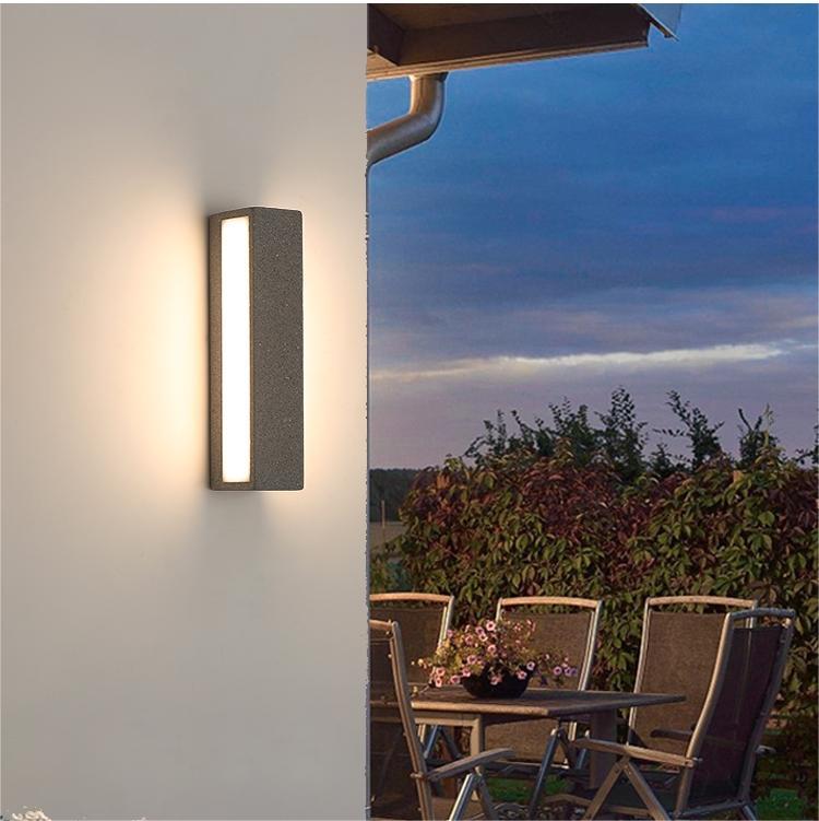 Fyra LED Outdoor Wall Lamp, Black & White - Lamp Outdoor