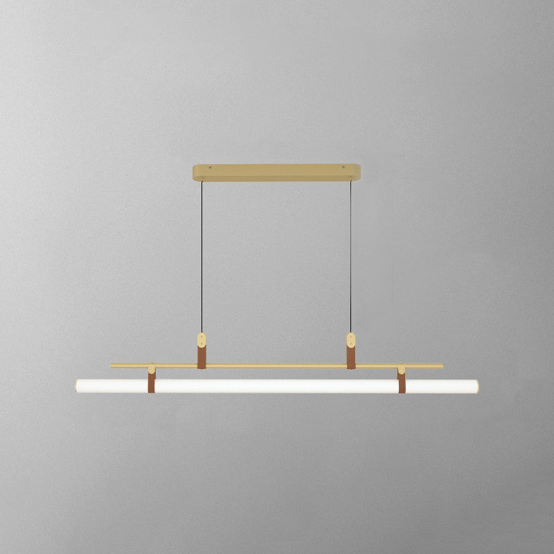 Inari Modern Linear Metal Pendant Light,Black/Gold - Lamp Outdoor