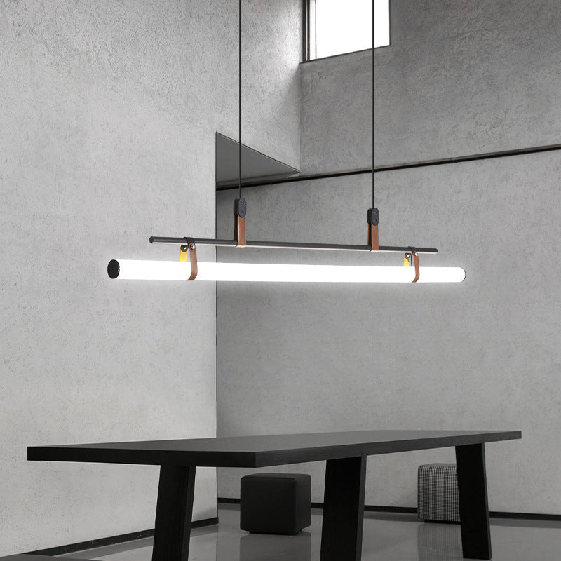 Inari Modern Linear Metal Pendant Light,Black/Gold - Lamp Outdoor