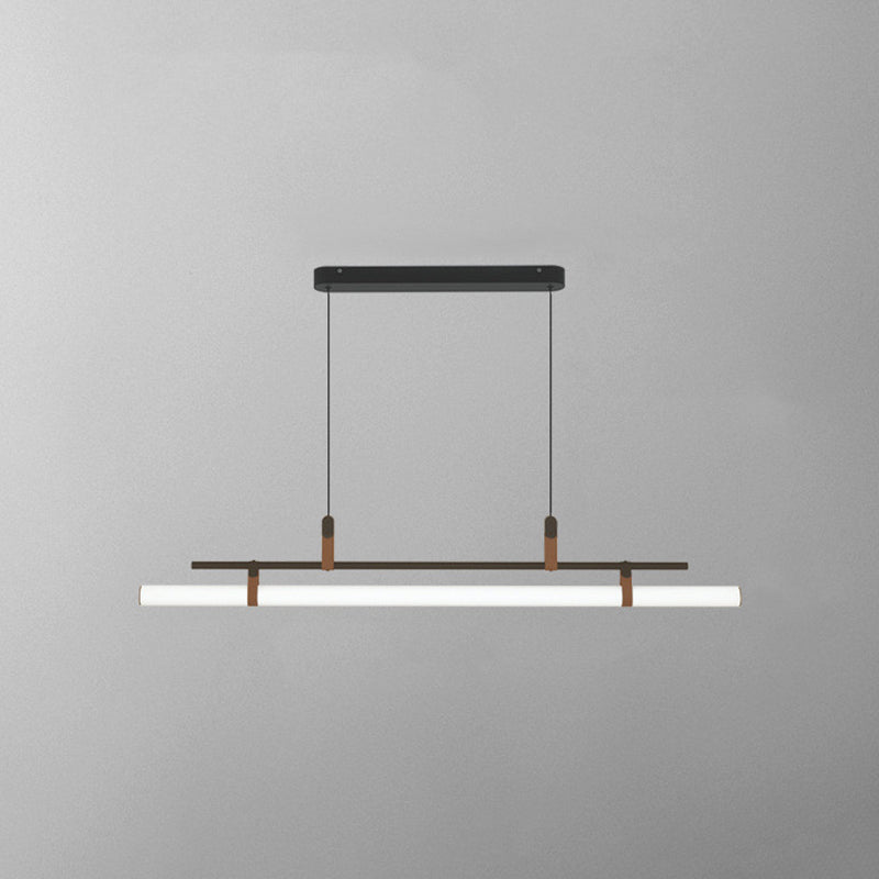 Inari Modern Linear Metal Pendant Light,Black/Gold - Lamp Outdoor