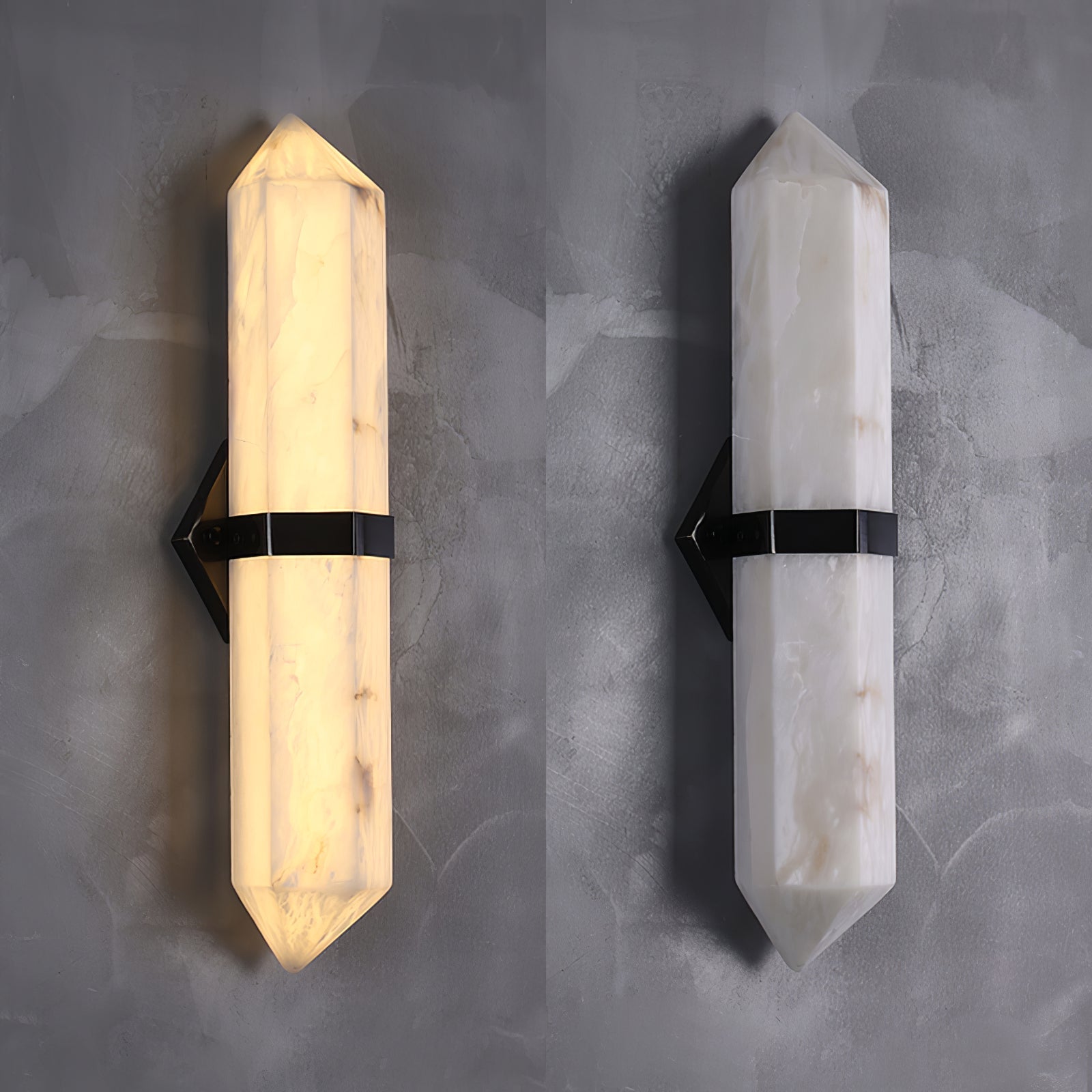 Alabaster Obelisk Wall Sconce - Lamp Outdoor