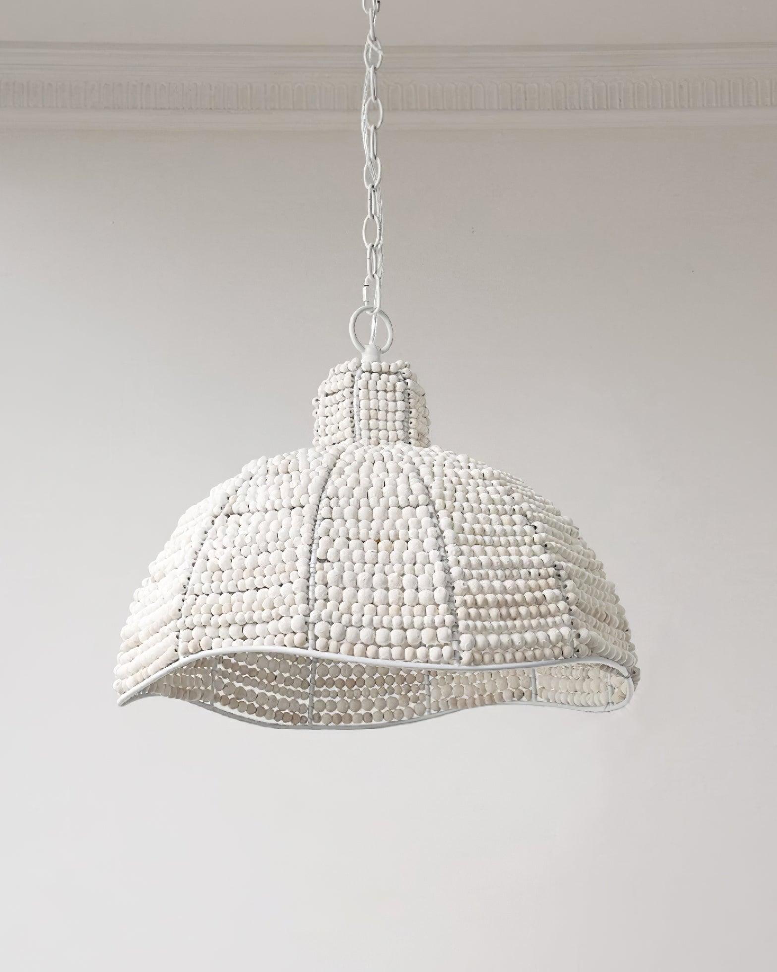 Obispo Wood Beads Pendant Lamp - Lamp Outdoor