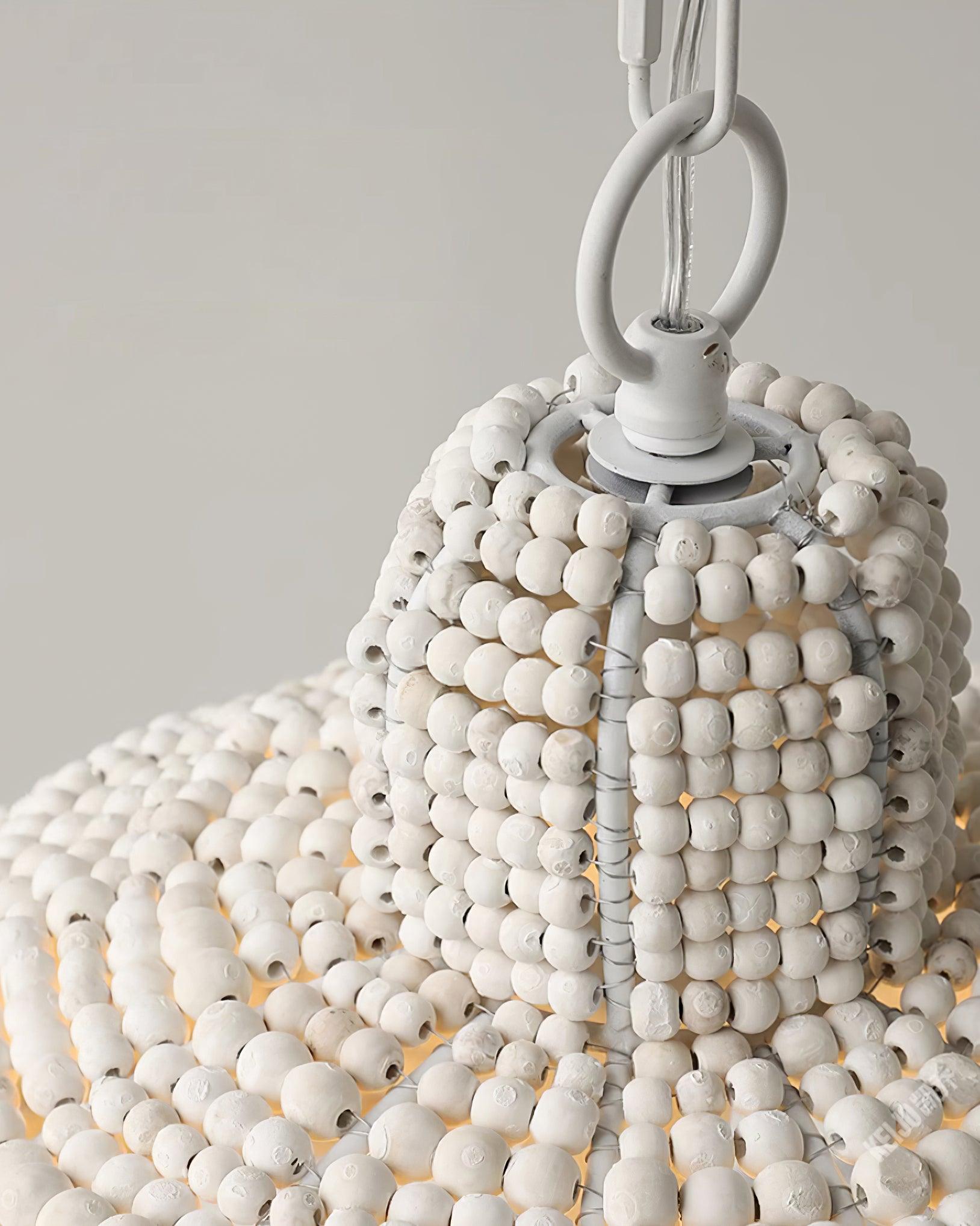 Obispo Wood Beads Pendant Lamp - Lamp Outdoor