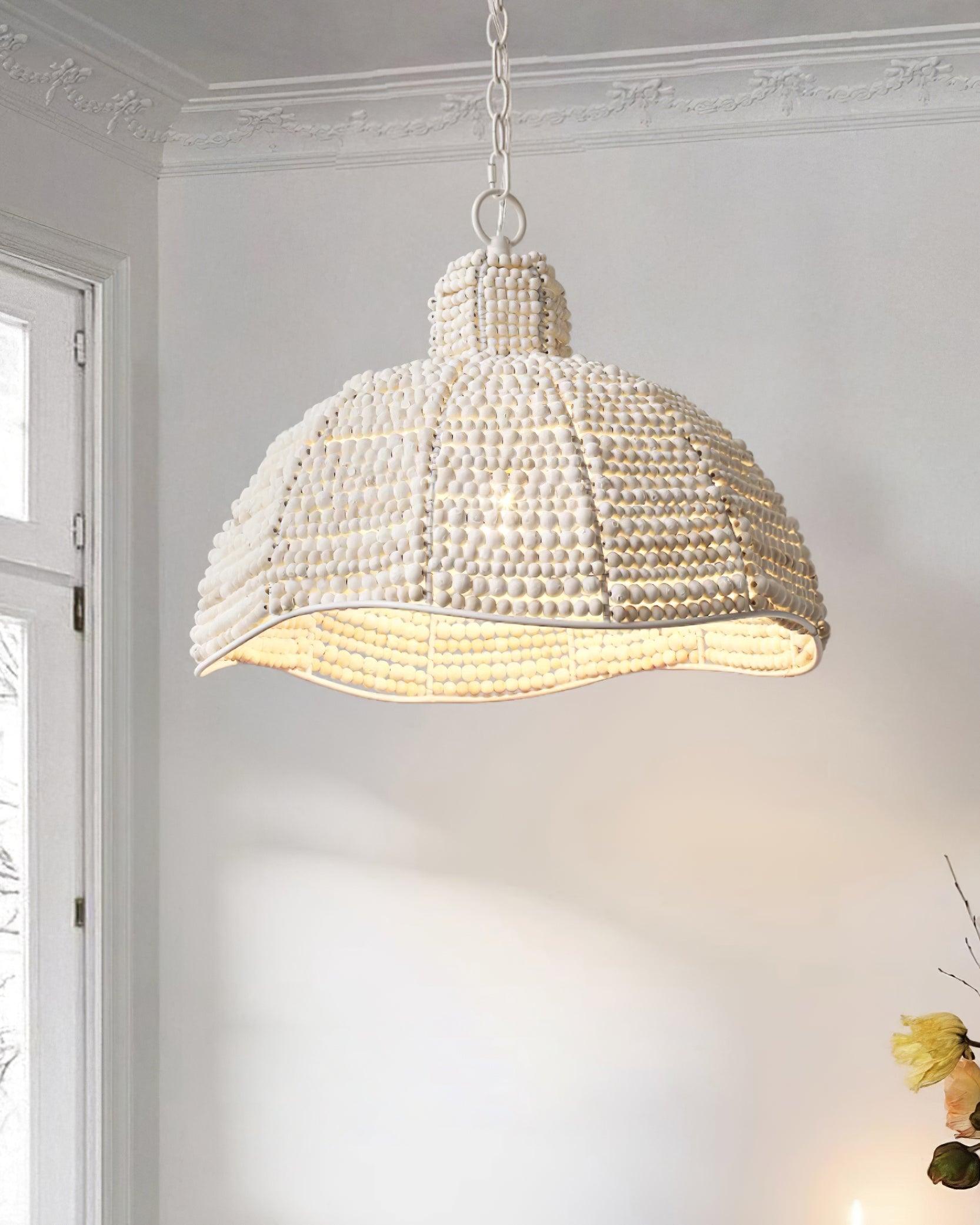 Obispo Wood Beads Pendant Lamp - Lamp Outdoor