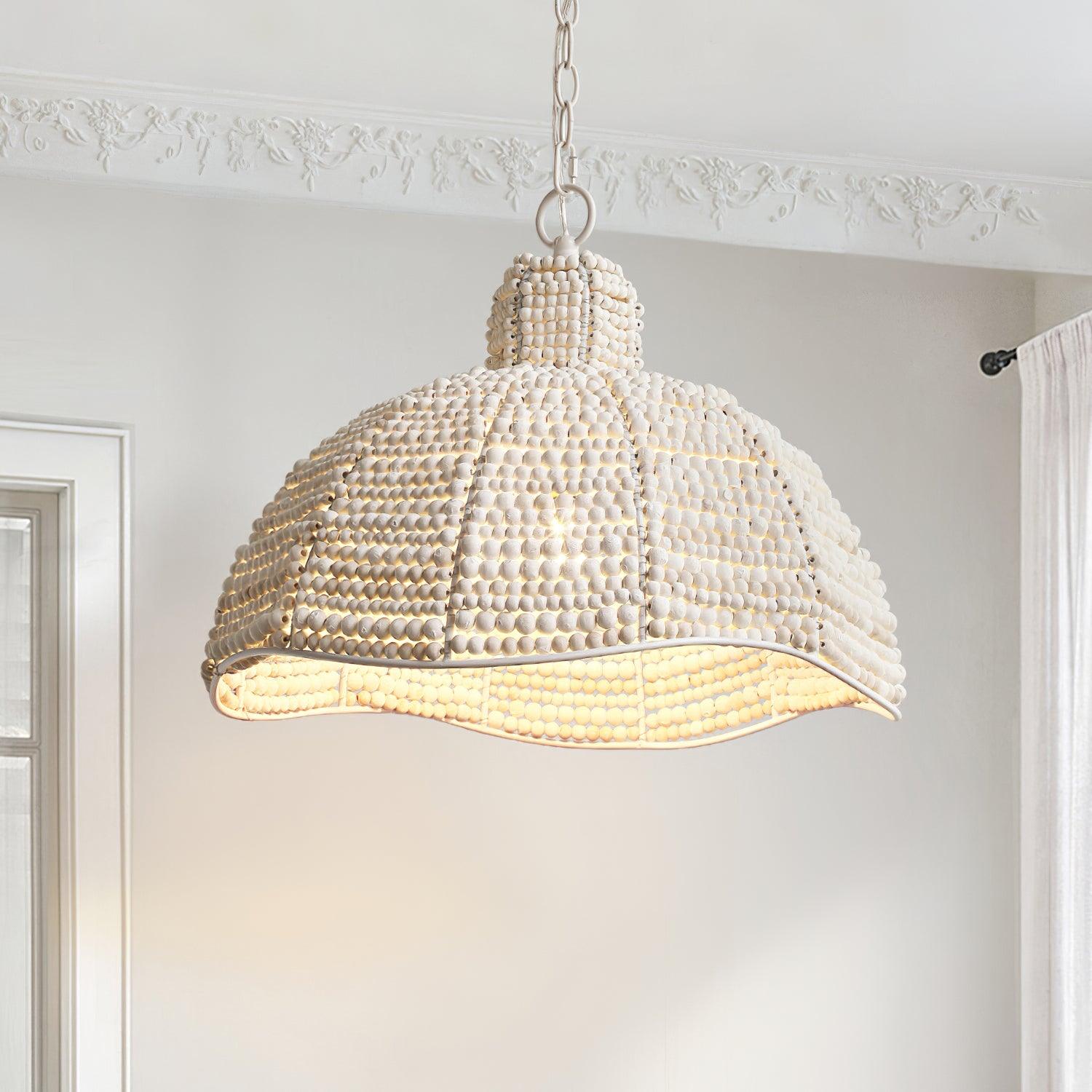 Obispo Wood Beads Pendant Lamp - Lamp Outdoor