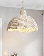 Obispo Wood Beads Pendant Lamp - Lamp Outdoor
