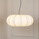 Oblate Silk Pendant Lamp - Lamp Outdoor