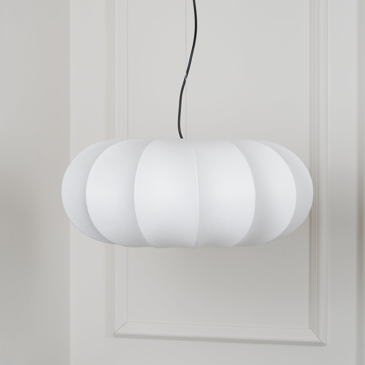 Oblate Silk Pendant Lamp - Lamp Outdoor