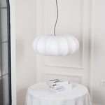 Oblate Silk Pendant Lamp - Lamp Outdoor