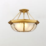 Bowl Shaped Brass Ceiling Lamp - Lamp Outdoor