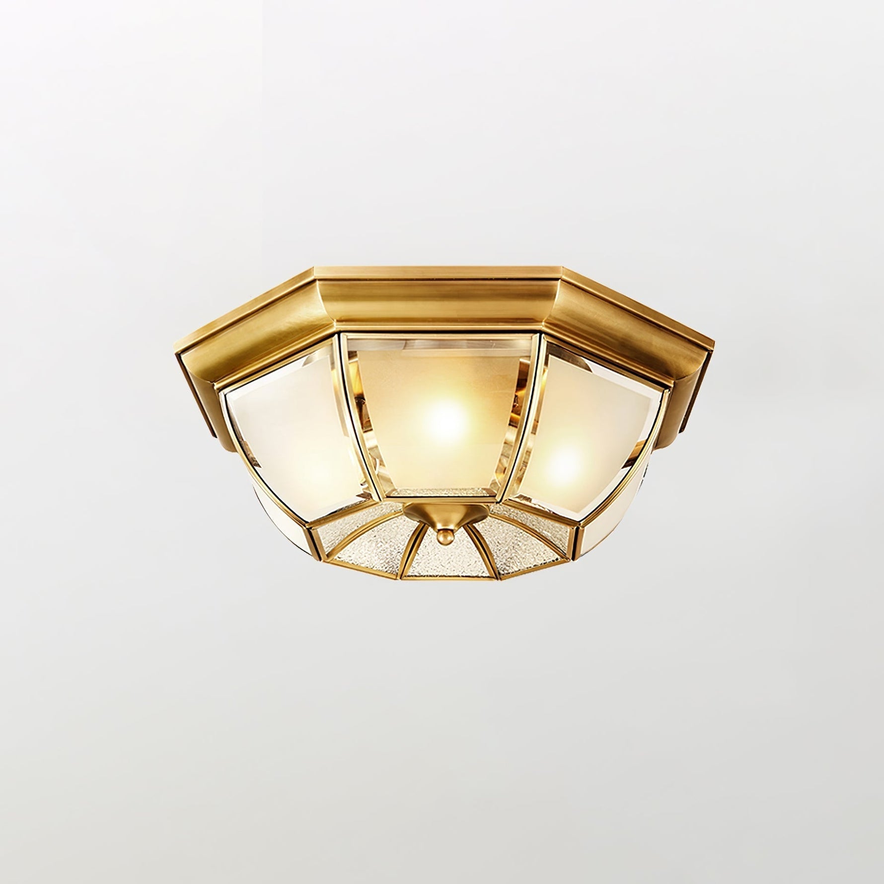 Bowl Shaped Brass Ceiling Lamp - Lamp Outdoor