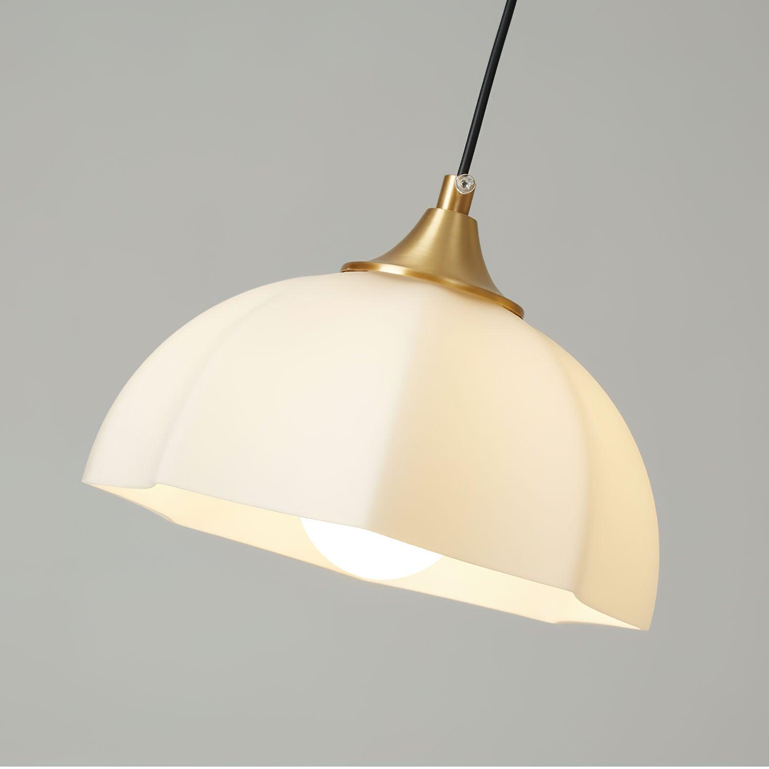 Octagonal Glass Bowl Chandelier - Lamp Outdoor
