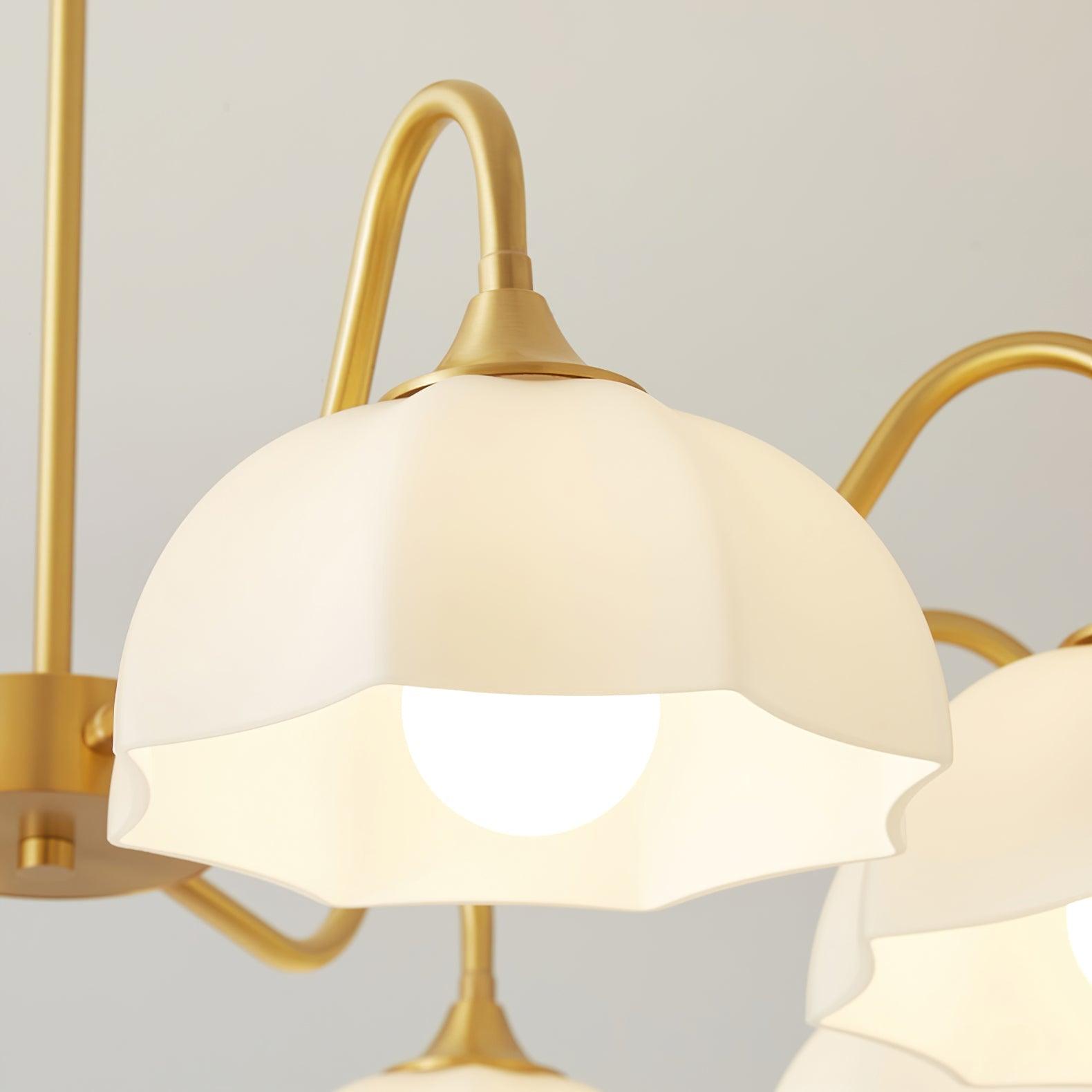Octagonal Glass Bowl Chandelier - Lamp Outdoor