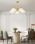 Octagonal Glass Bowl Chandelier - Lamp Outdoor