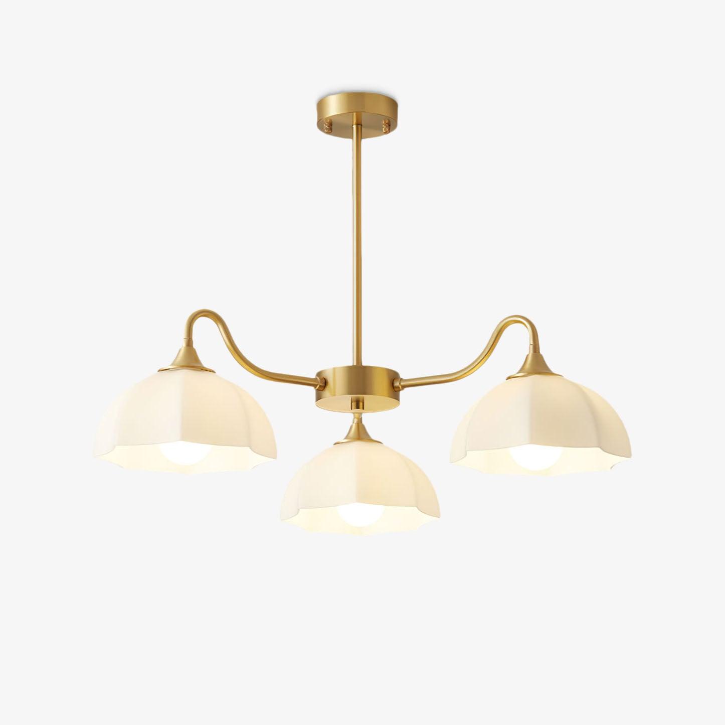 Octagonal Glass Bowl Chandelier - Lamp Outdoor