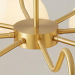 Octagonal Glass Bowl Chandelier - Lamp Outdoor