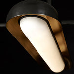 Lyvinaris Geometric Brass Linear Pendant Light - Lamp Outdoor