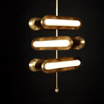 Lyvinaris Geometric Brass Linear Pendant Light - Lamp Outdoor