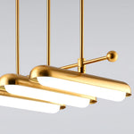 Lyvinaris Geometric Brass Linear Pendant Light - Lamp Outdoor