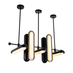 Lyvinaris Geometric Brass Linear Pendant Light - Lamp Outdoor