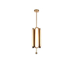 Lyvinaris Geometric Brass Linear Pendant Light - Lamp Outdoor