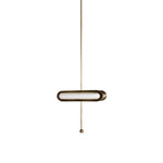 Lyvinaris Geometric Brass Linear Pendant Light - Lamp Outdoor
