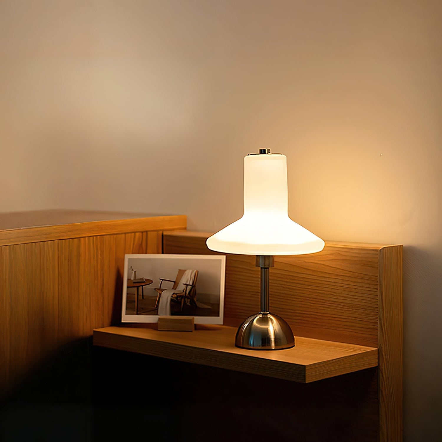 Olly Modern Glass Table Lamp