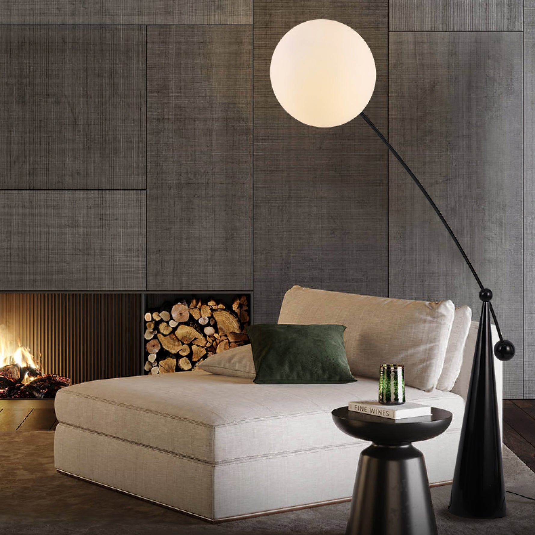 Opal Arc Floor Lamp - Lamp Outdoor
