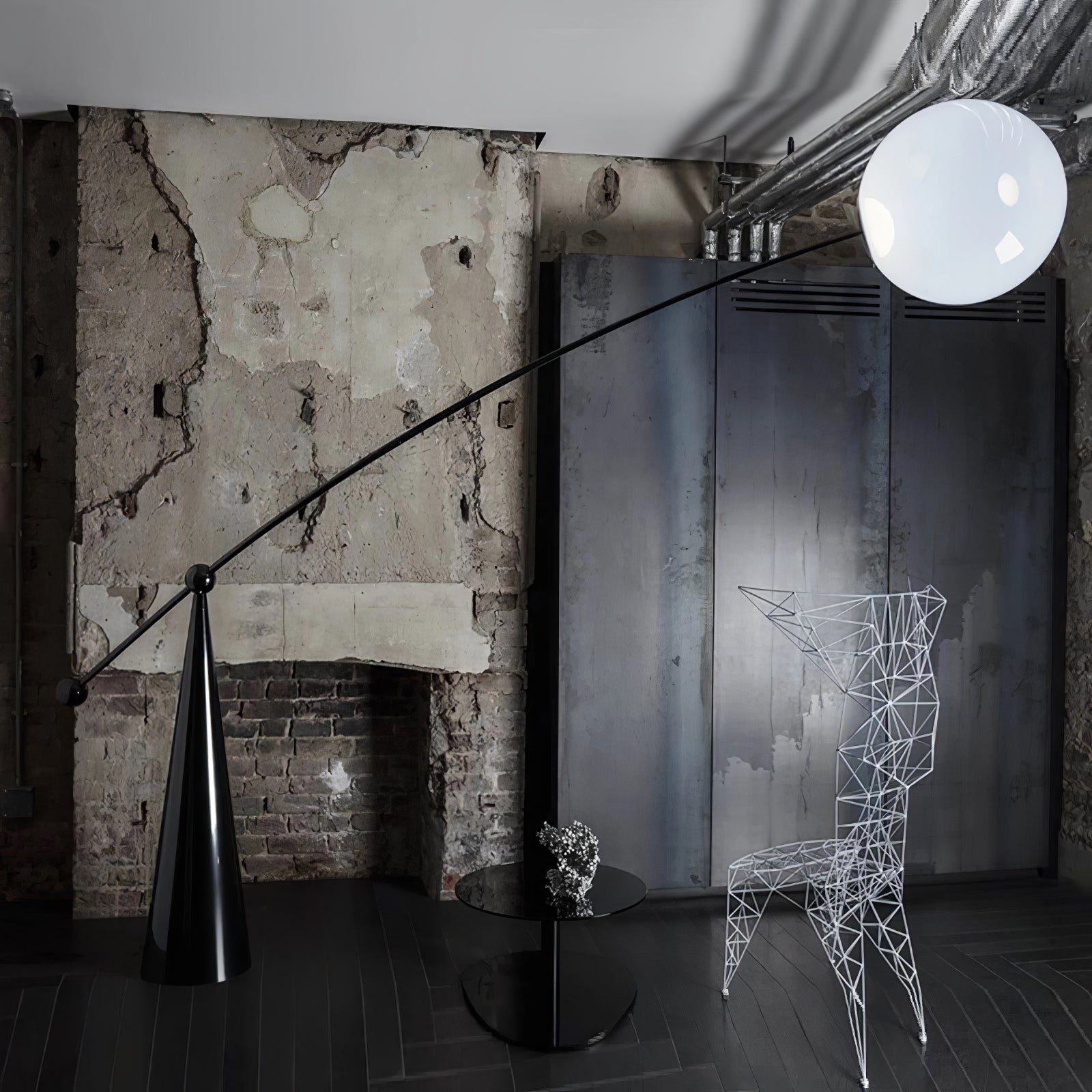 Opal Arc Floor Lamp - Lamp Outdoor