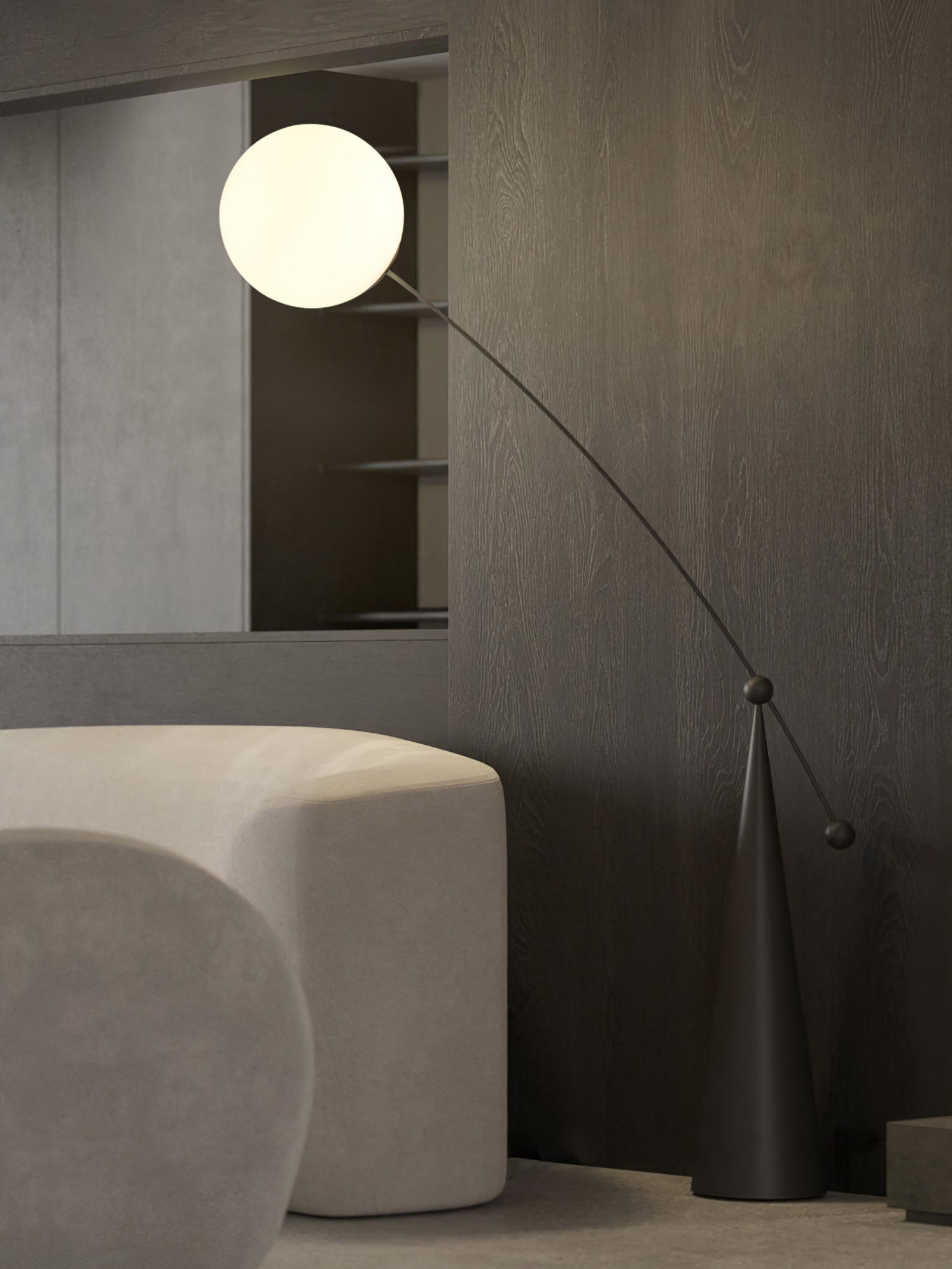 Opal Arc Floor Lamp - Lamp Outdoor