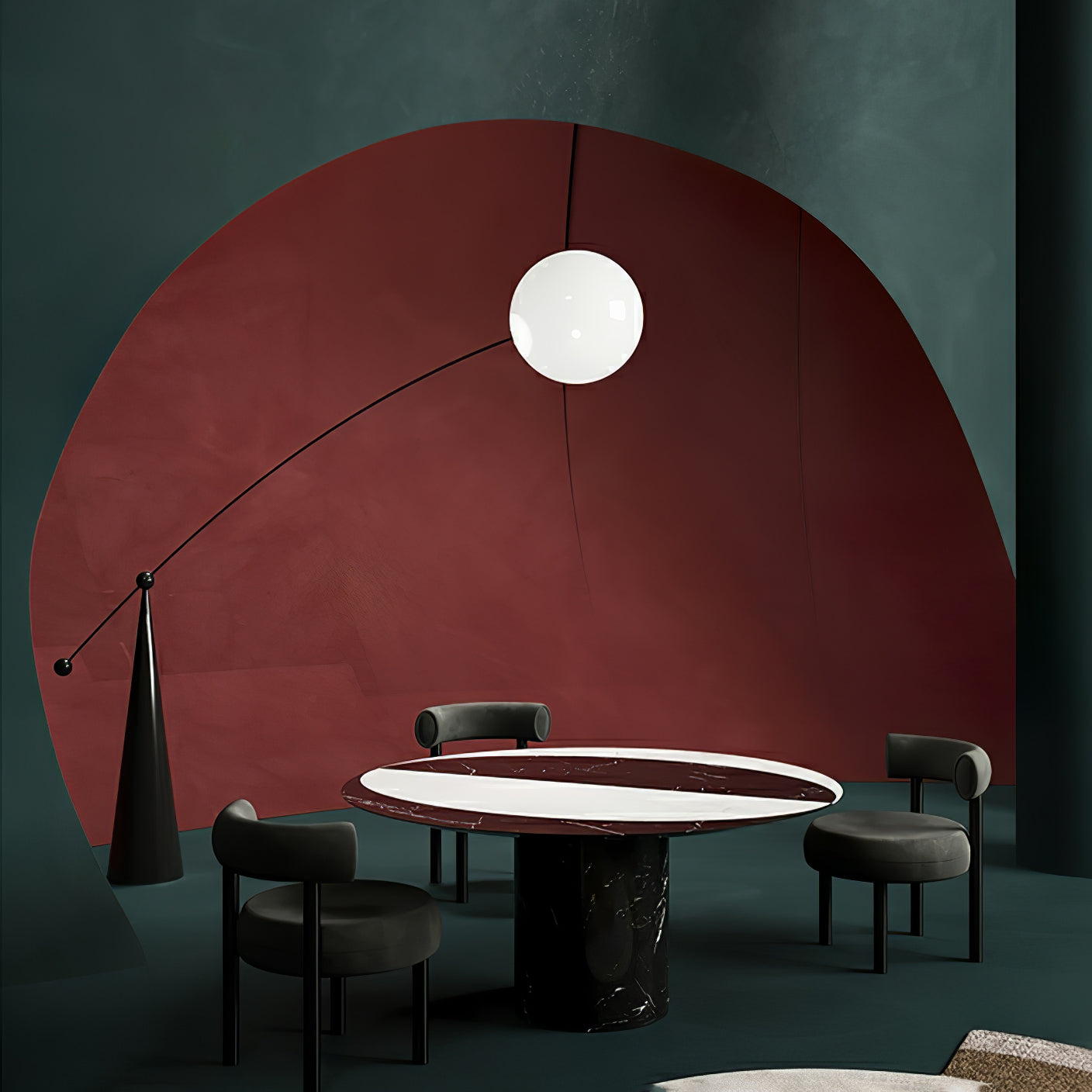 Opal Arc Floor Lamp - Lamp Outdoor