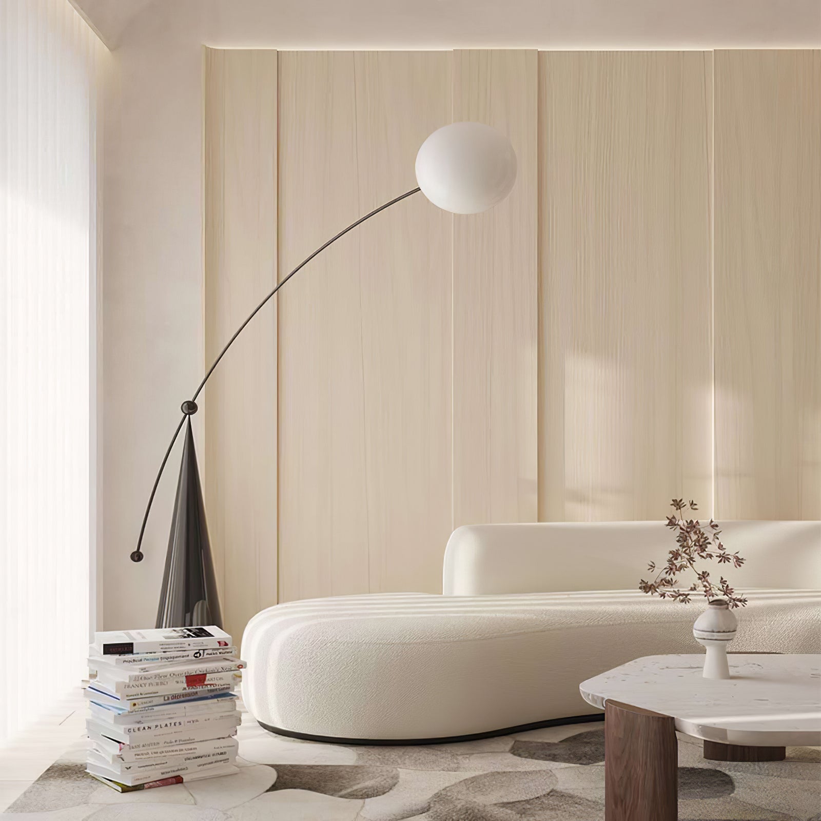 Opal Arc Floor Lamp - Lamp Outdoor