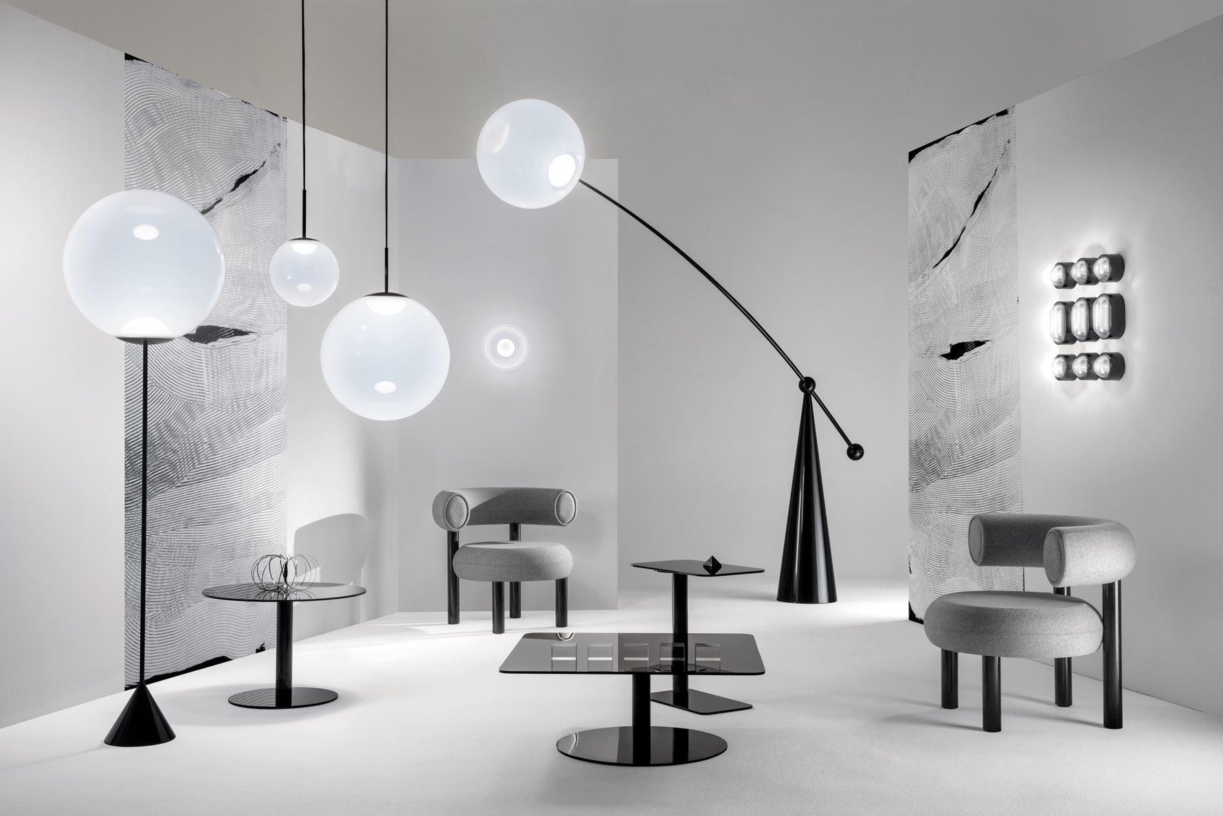 Opal Arc Floor Lamp - Lamp Outdoor