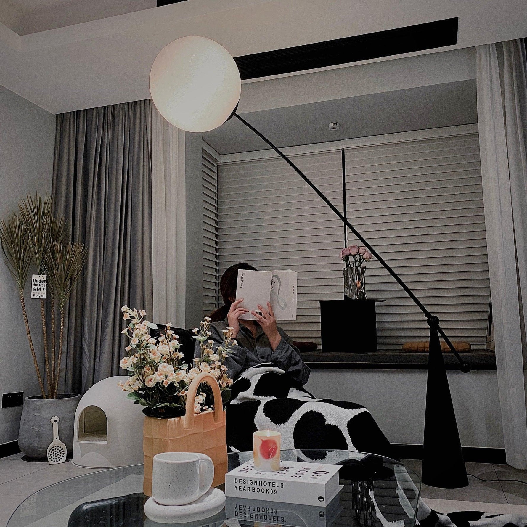Opal Arc Floor Lamp - Lamp Outdoor