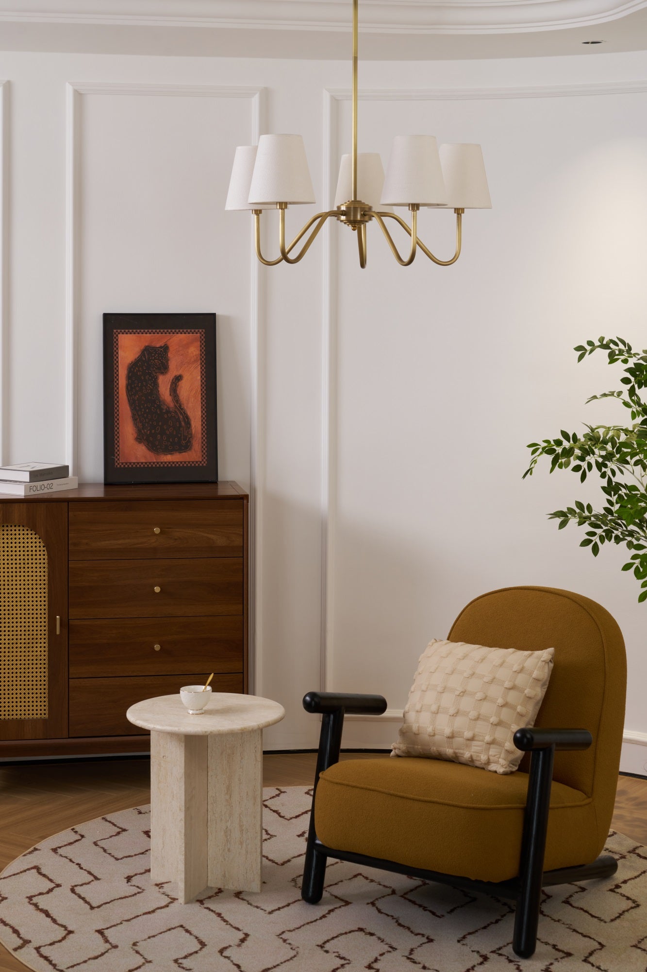 Opaluxe Brass Chandelier - Lamp Outdoor
