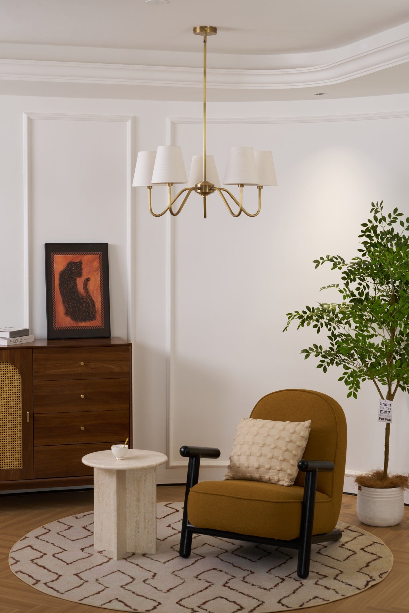 Opaluxe Brass Chandelier - Lamp Outdoor