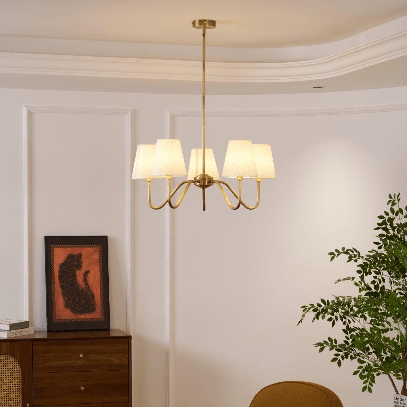 Opaluxe Brass Chandelier - Lamp Outdoor